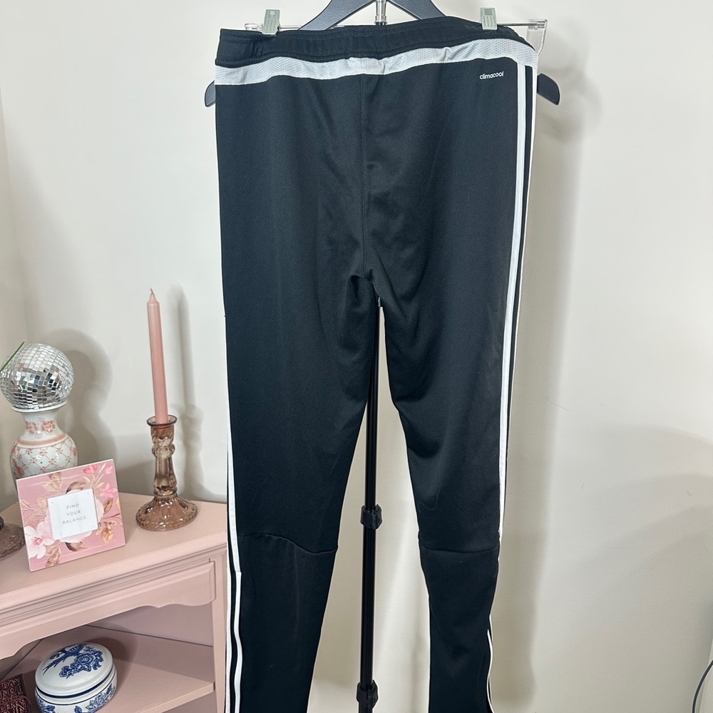Women’s Adidas Black and White Joggers Medium - Picture 5 of 6